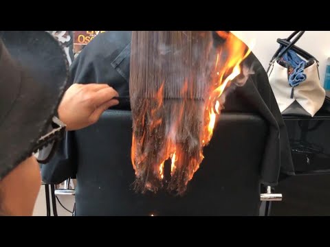 California Hair Stylist Sets Client&#039;s Hair on Fire to Get Rid of Split Ends