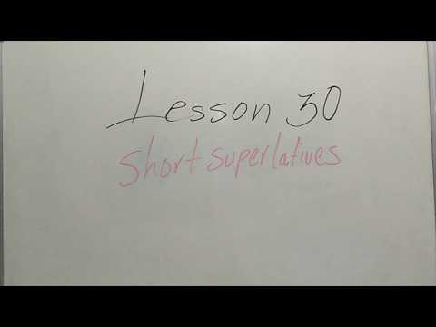 Lesson 30 Superlatives