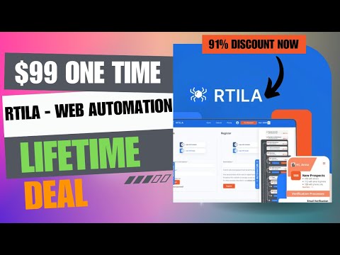 🔰RTILA Web Automation Lifetime Deal | Say Goodbye to Tedious Tasks | $99 Lifetime Deal | 91% Off Now