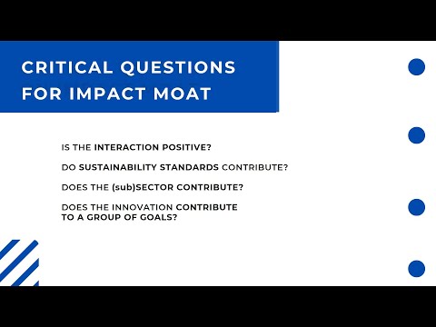 3 Impact MOAT: Contributing to the Global Goals - 1 HOUR - Investible Impact Innovations Free Course