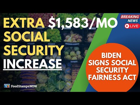 $1,583/mo Social Security Increase Coming! - Biden Signs Bill into law!